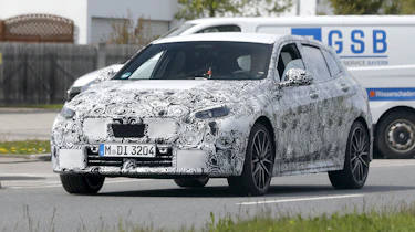 BMW 1 Series facelift spy - front action