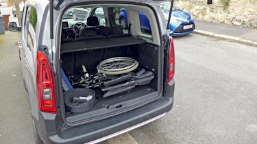 Citroen E-Berlingo long termer - open boot