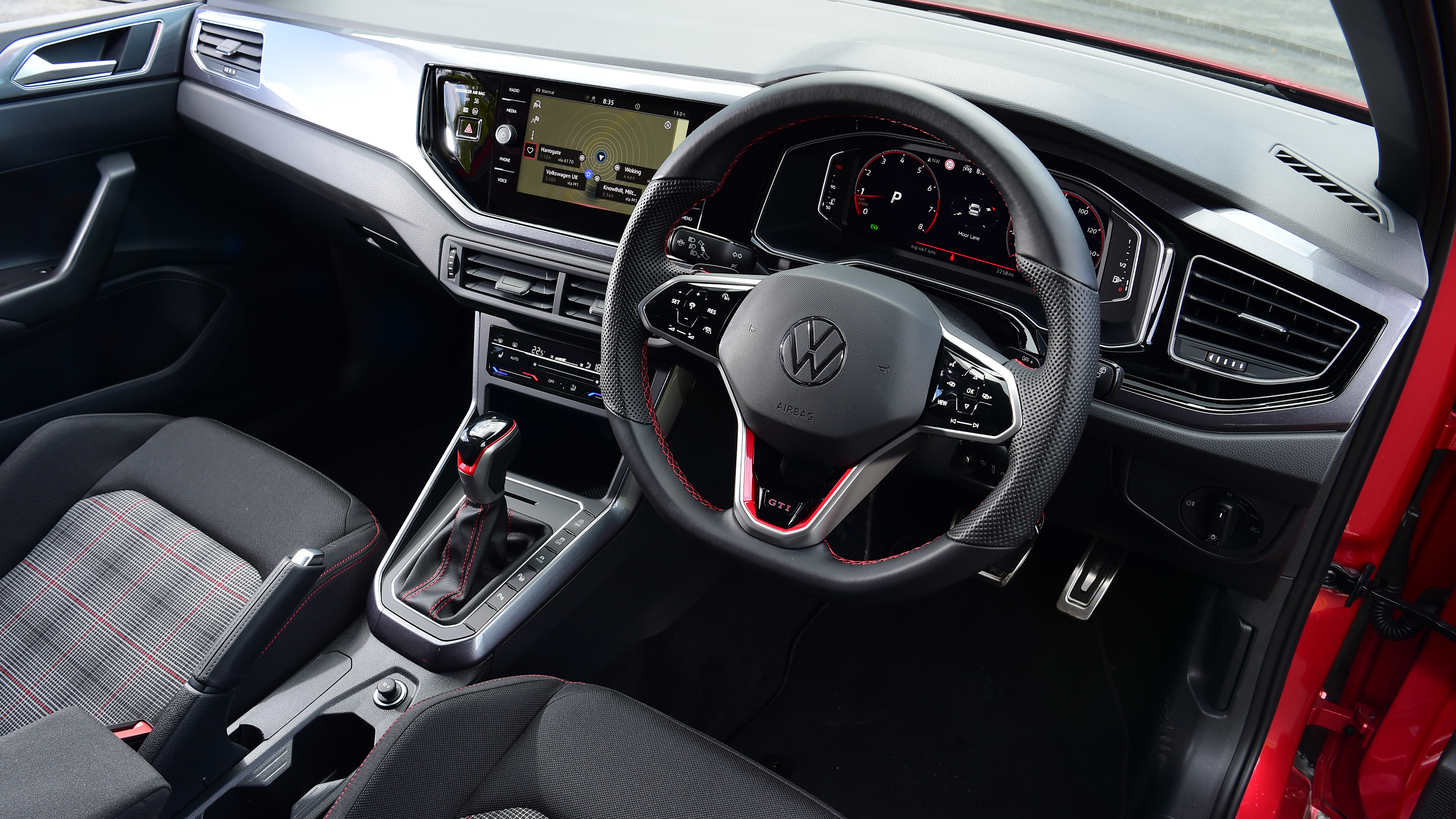 Fiesta ST vs Polo GTI vs i20 N - Volkswagen Polo interior