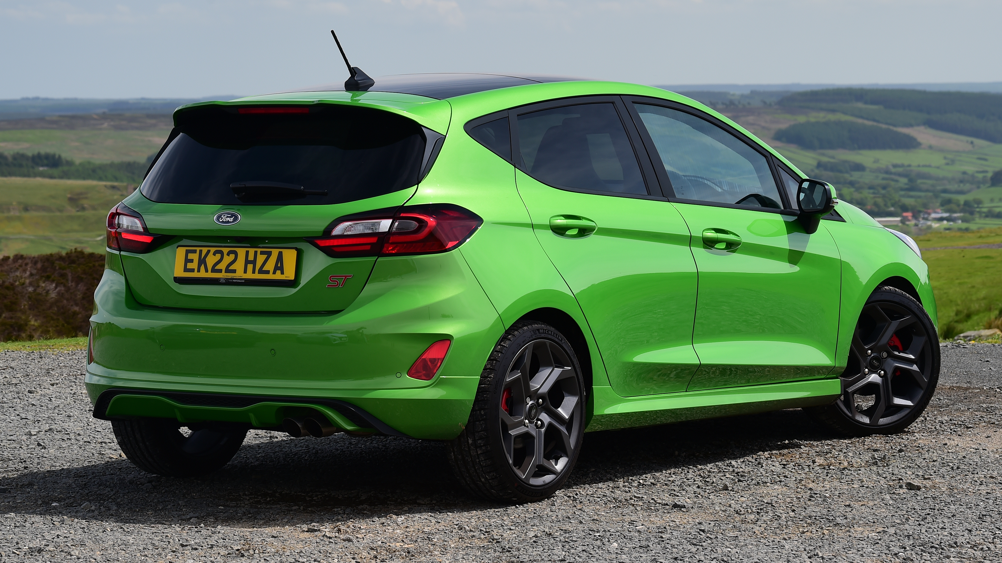 Fiesta ST vs Polo GTI vs i20 N - Fiesta ST rear static