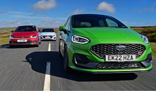 Fiesta ST vs Polo GTI vs i20 N - three cars tracking 1