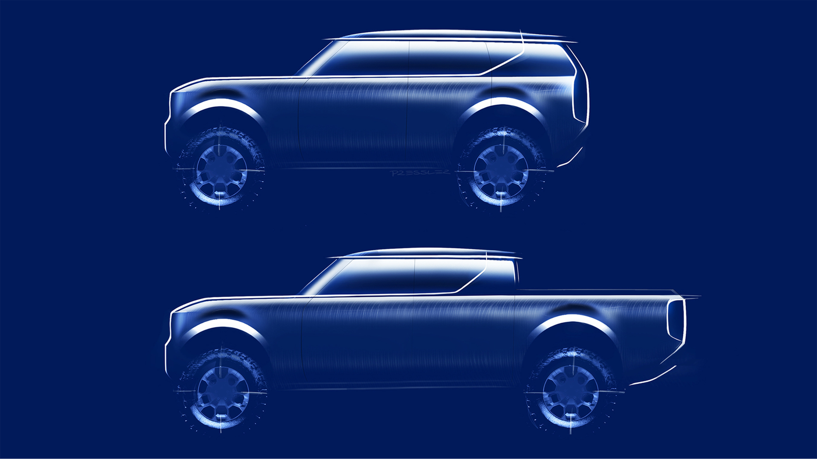 VW Scout design sketches