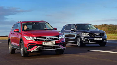 Volkswagen Tiguan Allspace vs Kia Sorento - front