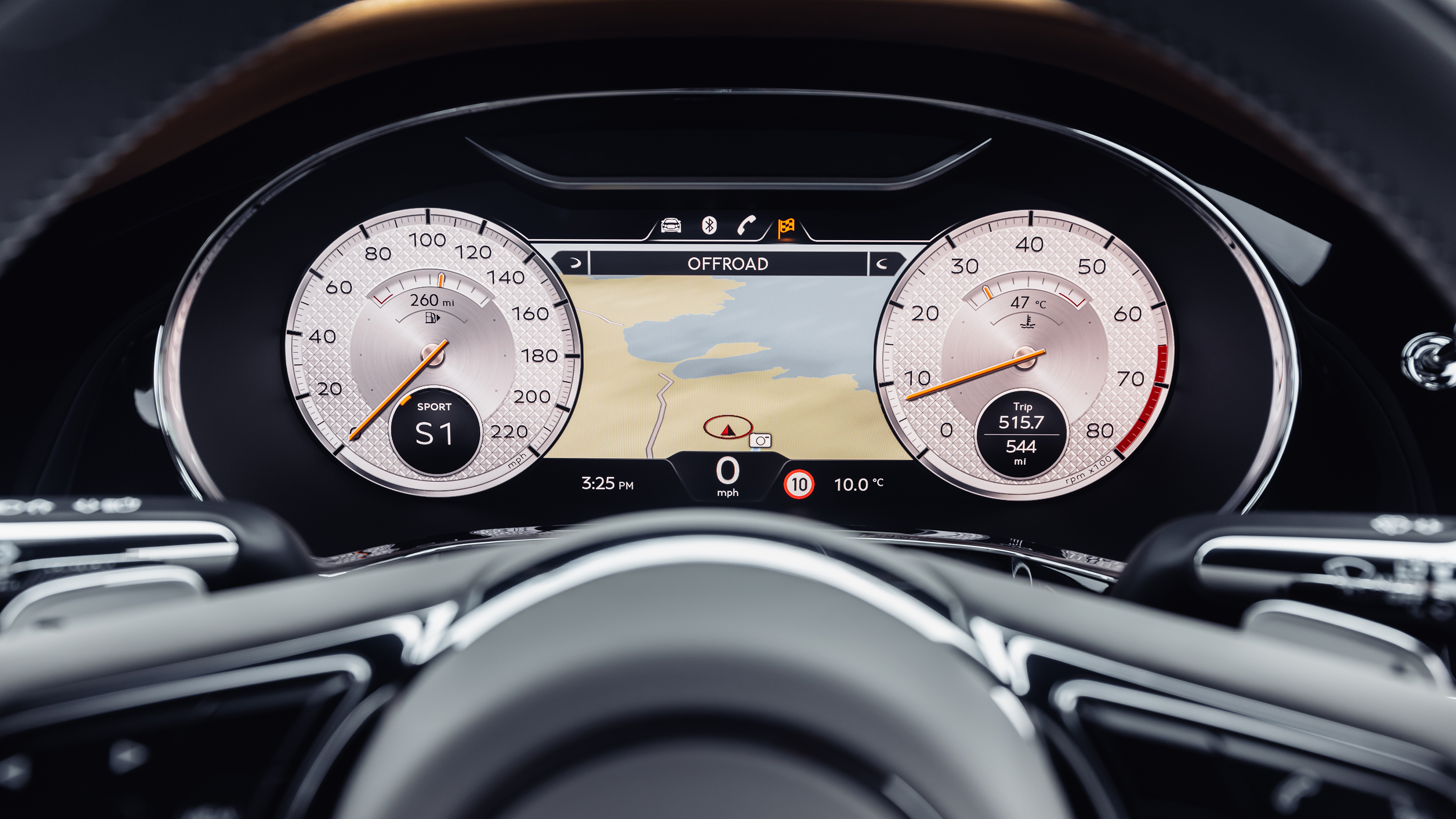 Bentley Continental GT Mulliner - dials