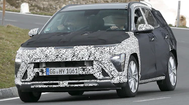 2023 Hyundai Kona test mule (Alps testing) - front cornering