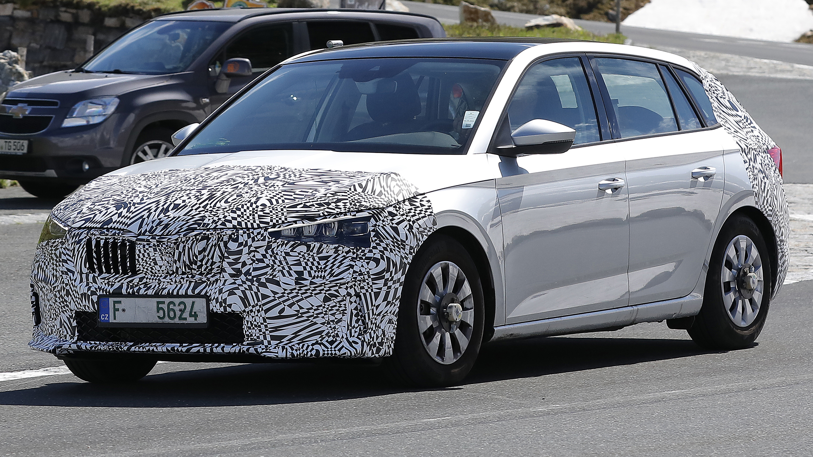 2023 Skoda Scala spyshot - front quarter