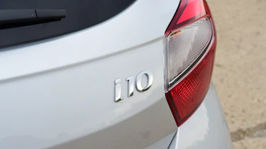 Toyota Aygo X vs Hyundai i10 vs Fiat 500 group test - Hyundai i10 tailight