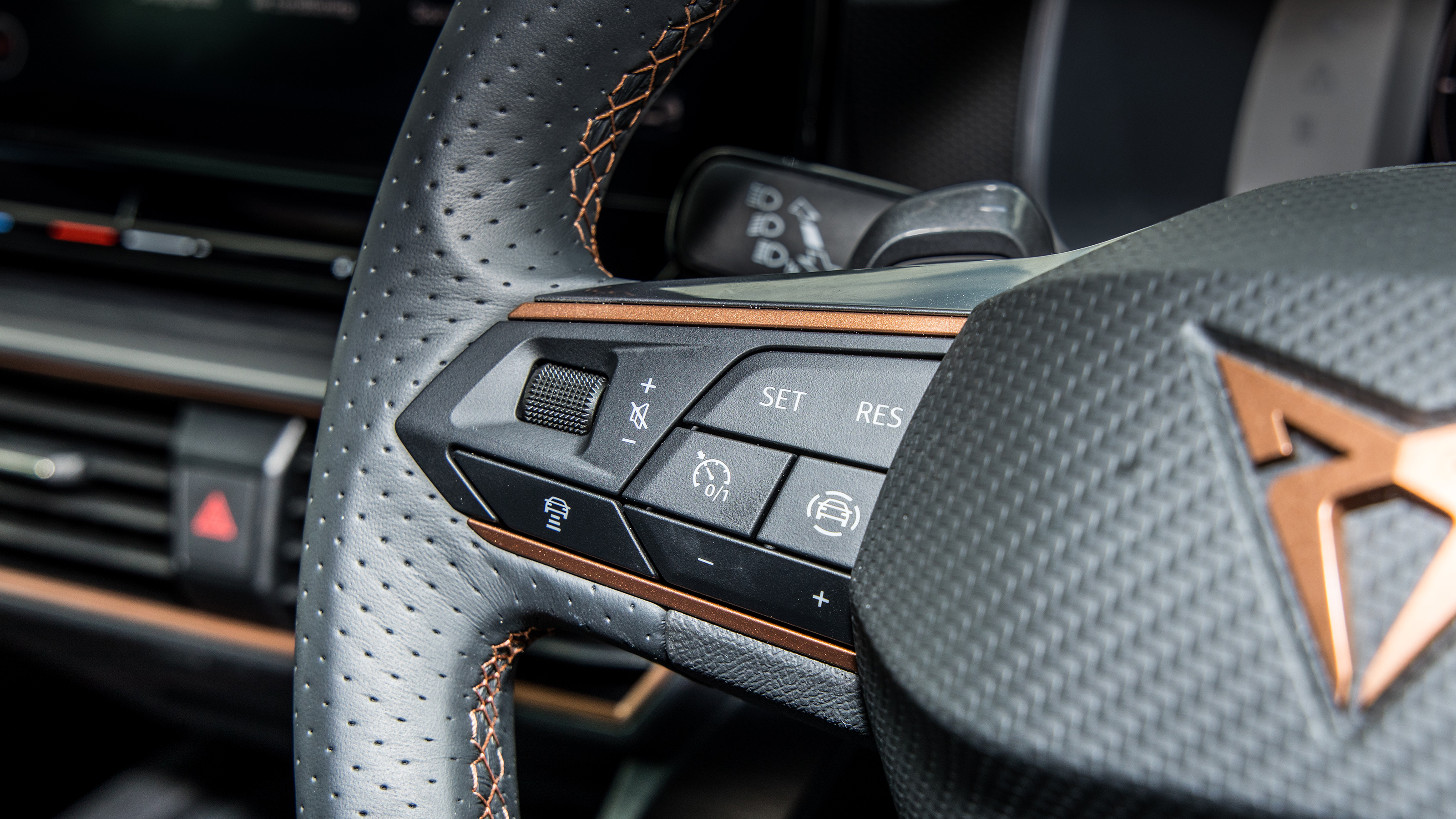 Cupra Leon 245 VZ1 steering wheel