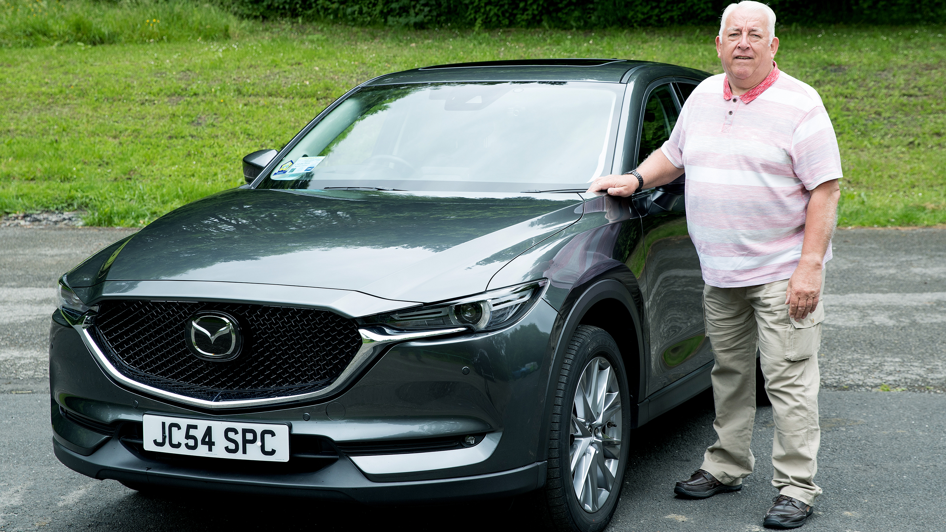 Owner Steve Curry with their Mazda CX-5