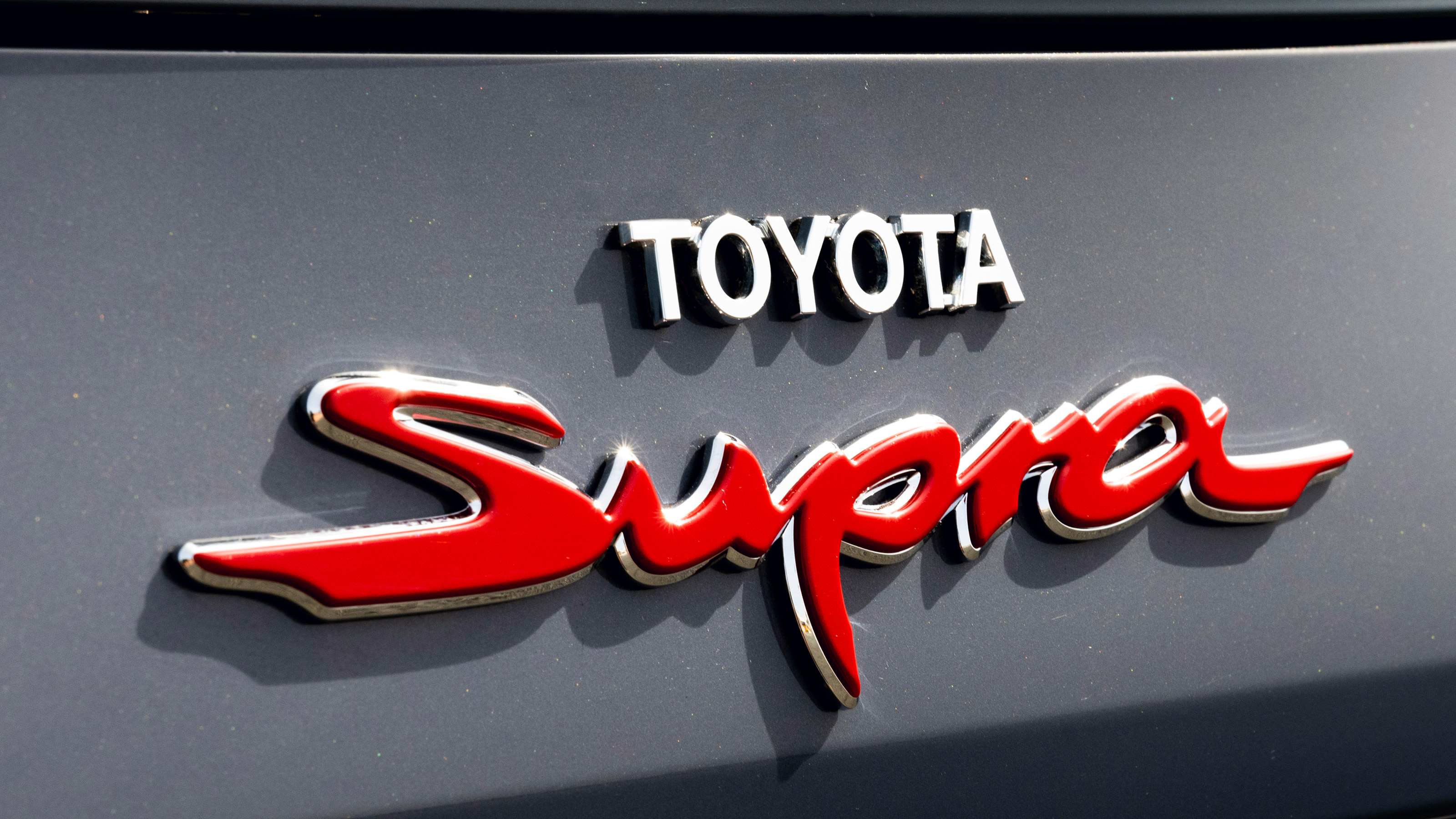 Toyota Supra manual - rear badge