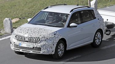 2023 Skoda Kamiq spy - front tracking (above)
