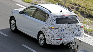 2023 Skoda Kamiq spy - rear tracking (above)