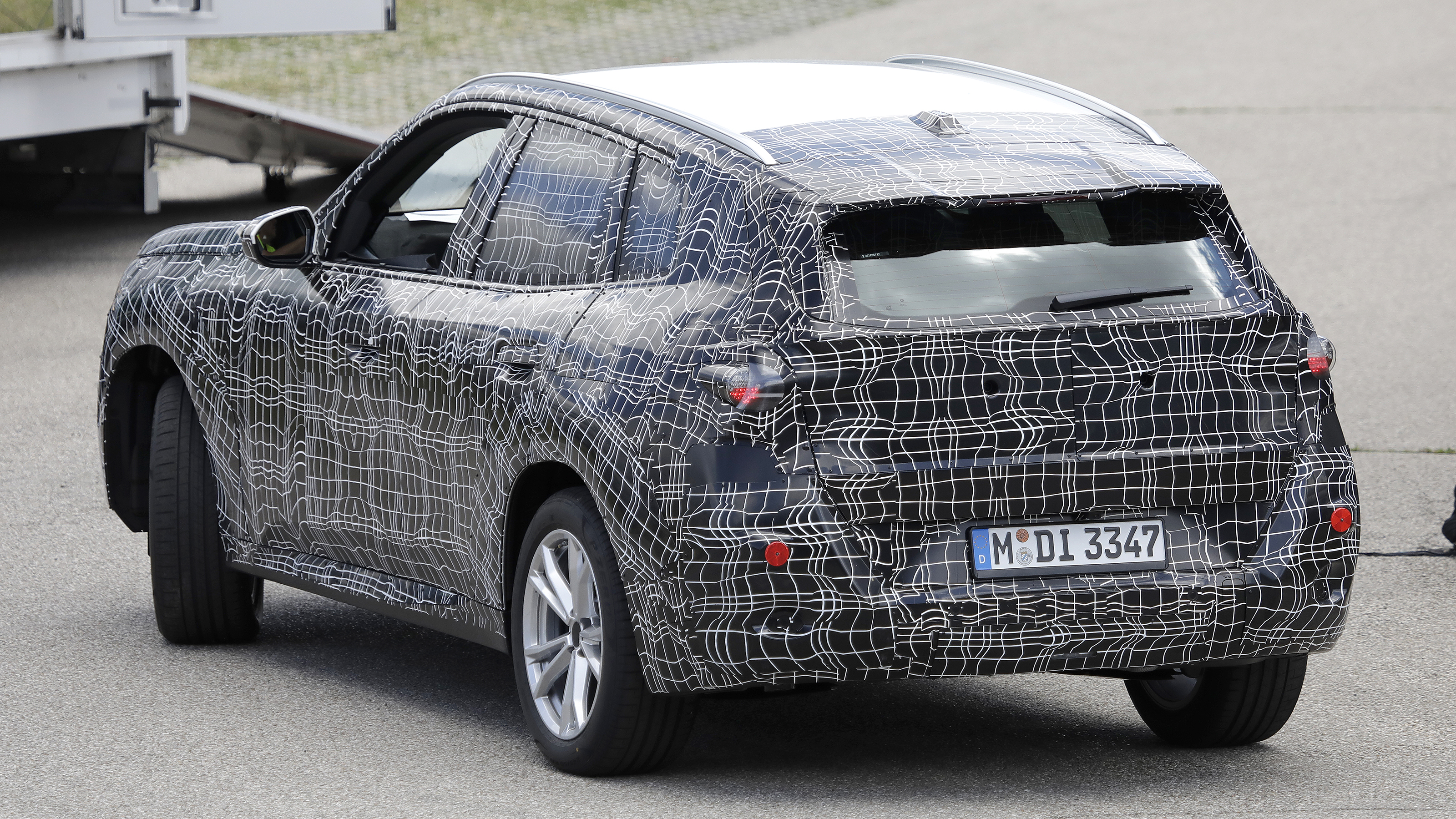 BMW X3 road testing - rear/nearside