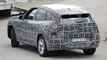 BMW X3 road testing - rear/nearside