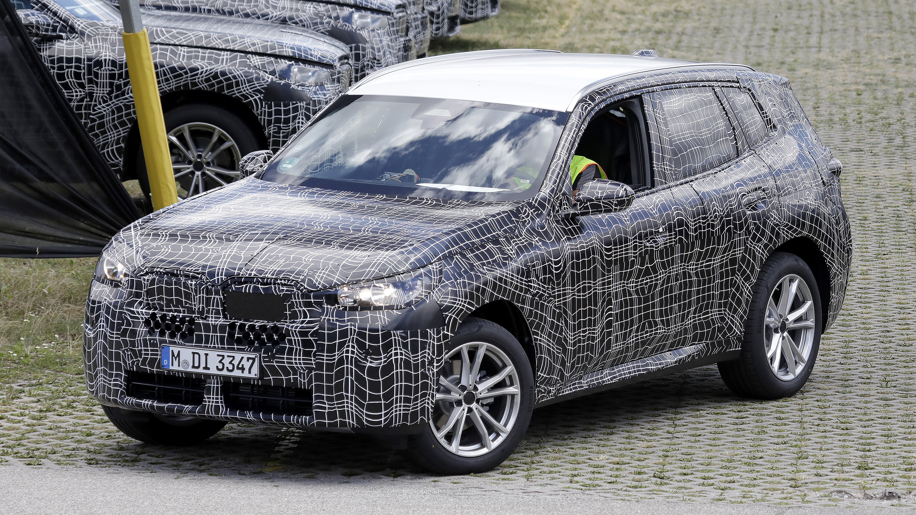 BMW X3 road testing - front/offside