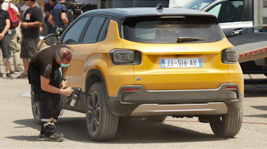 "Baby Jeep" spyshot - rear