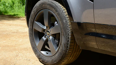 Land Rover p400e long term test: front nearside wheel