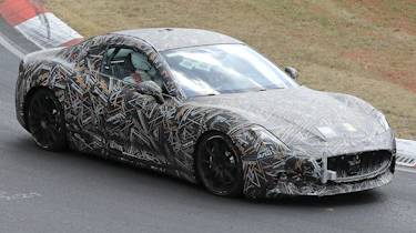 Maserati GranTurismo Folgore spyshot - front cornering