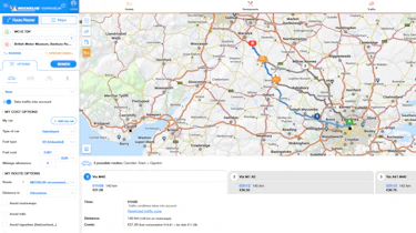 Best online route finders - Via Michelin