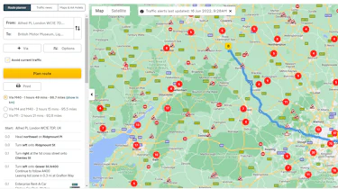 Best online route finders - AA Route Planner