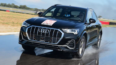 Audi Q3 wet tyre testing