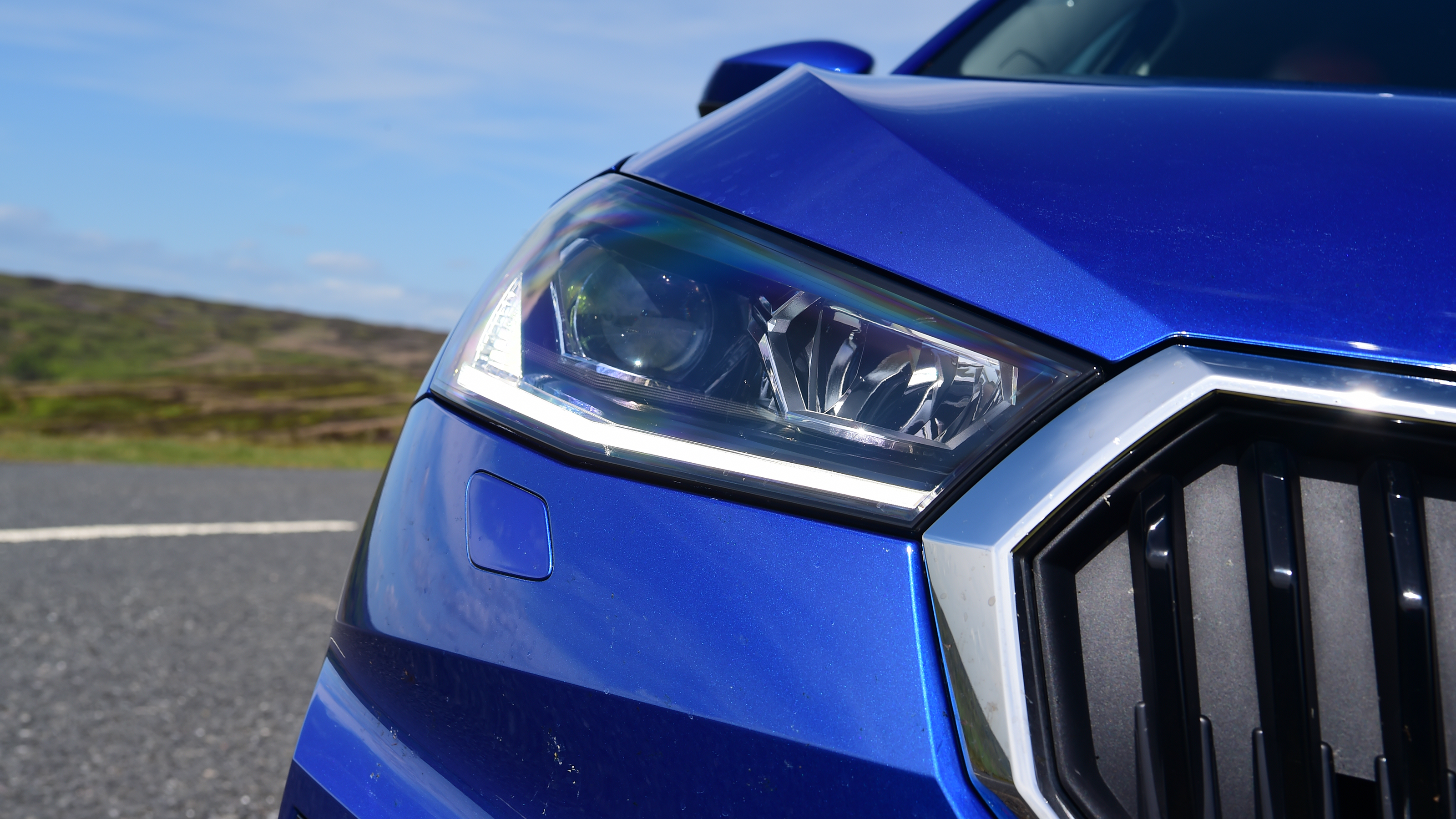 Skoda Fabia long termer - headlight