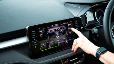Skoda Fabia long termer - infotainment screen