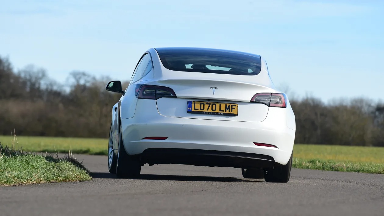 Used Tesla Model 3 - rear cornering