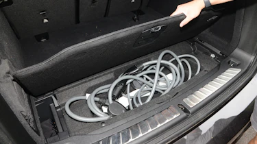 BMW iX3 long term test first report - charging cable storage
