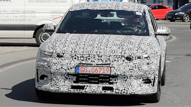 Camouflaged Ioniq 5 N test car - front