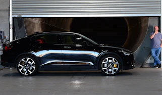 Polestar 2 long-term test - Polestar 2 in warehouse