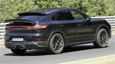Porsche Cayenne coupe August spyshots - rear angled