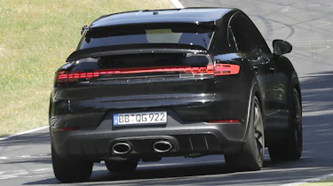 Porsche Cayenne coupe August spyshots - rear angled