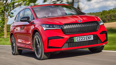 Updated 2023 Skoda Enyaq - front tracking