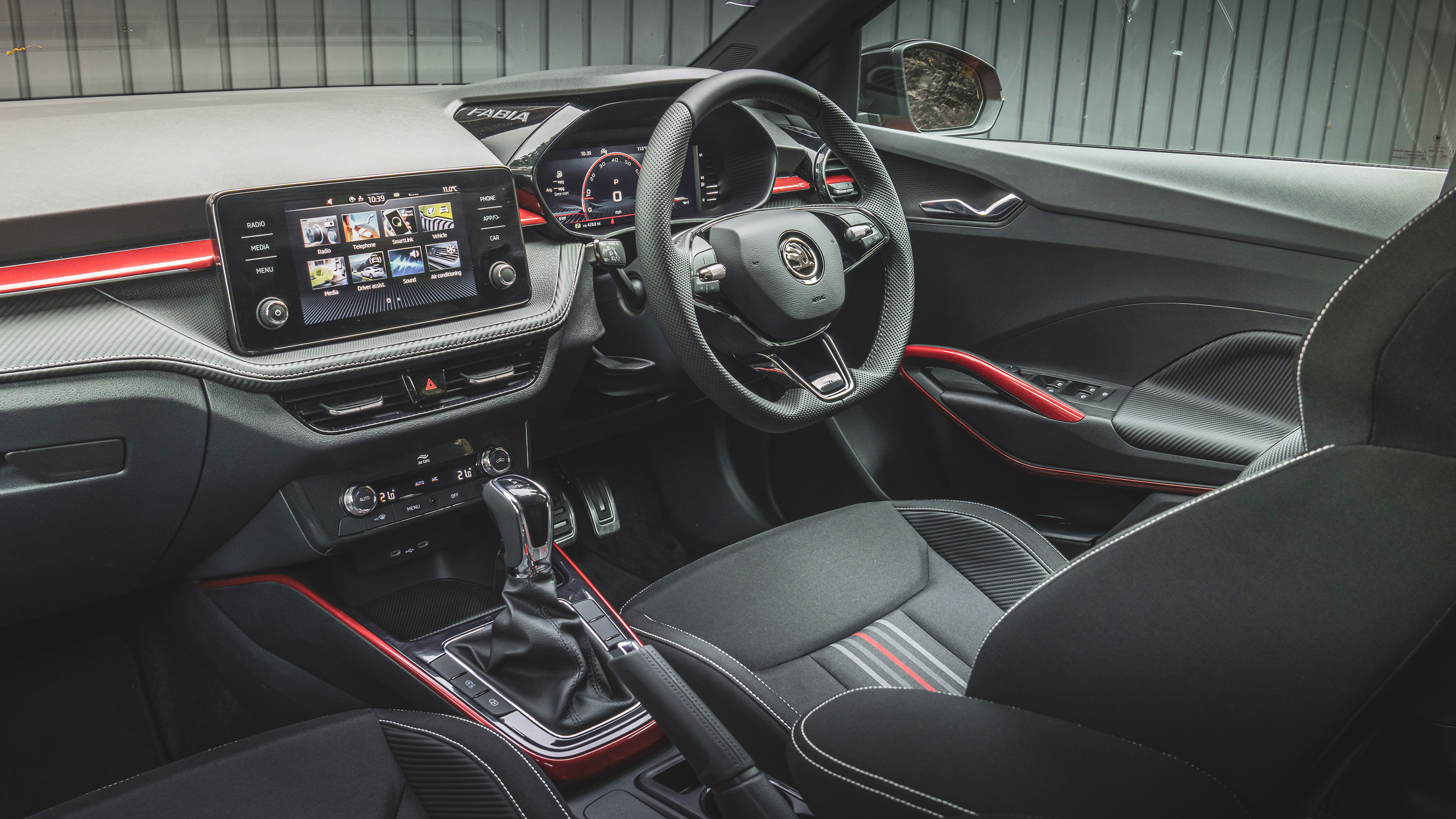 Skoda Fabia Monte Carlo - interior (passenger perspective)