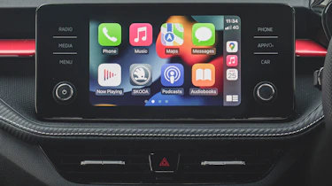 Skoda Fabia Monte Carlo - infotainment screen