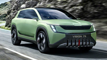 Skoda Vision 7S - front action