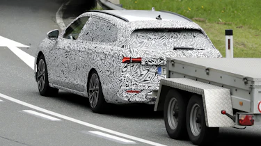2023 Skoda Superb (camouflaged) - rear (with trailer)