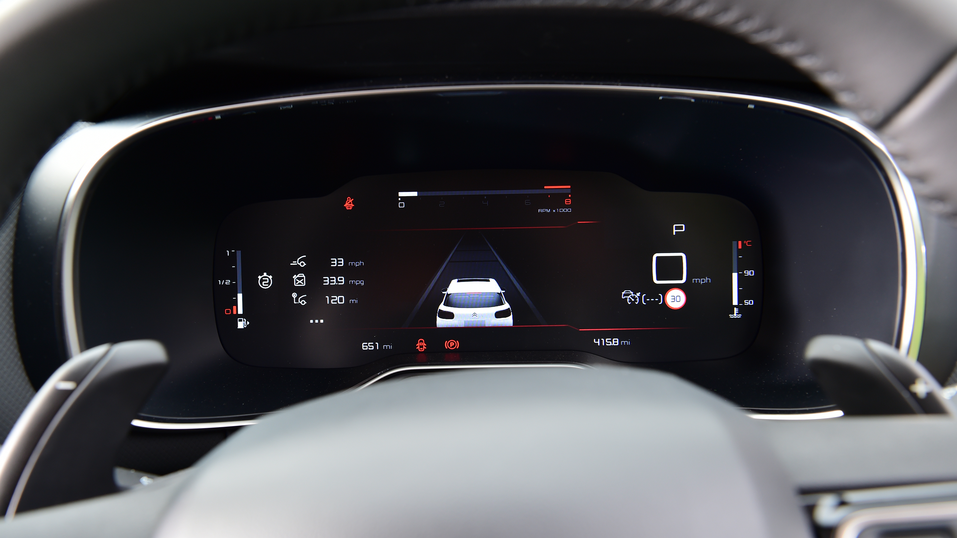 Citroen C5 Aircross - dashboard screen