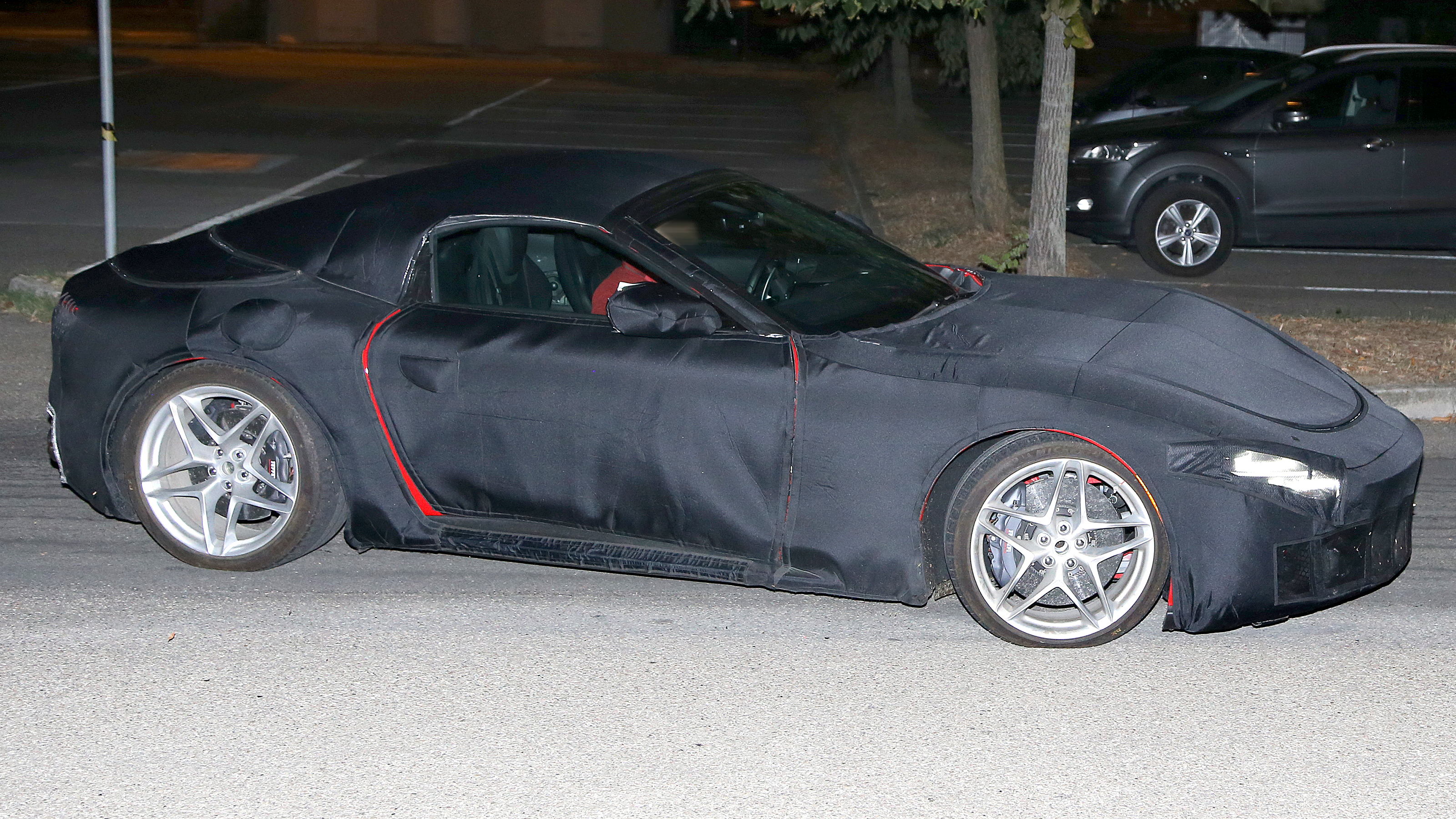Ferrari Roma Spider (camouflaged) - side