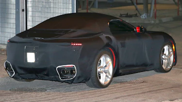 Ferrari Roma Spider (camouflaged) - rear/angled