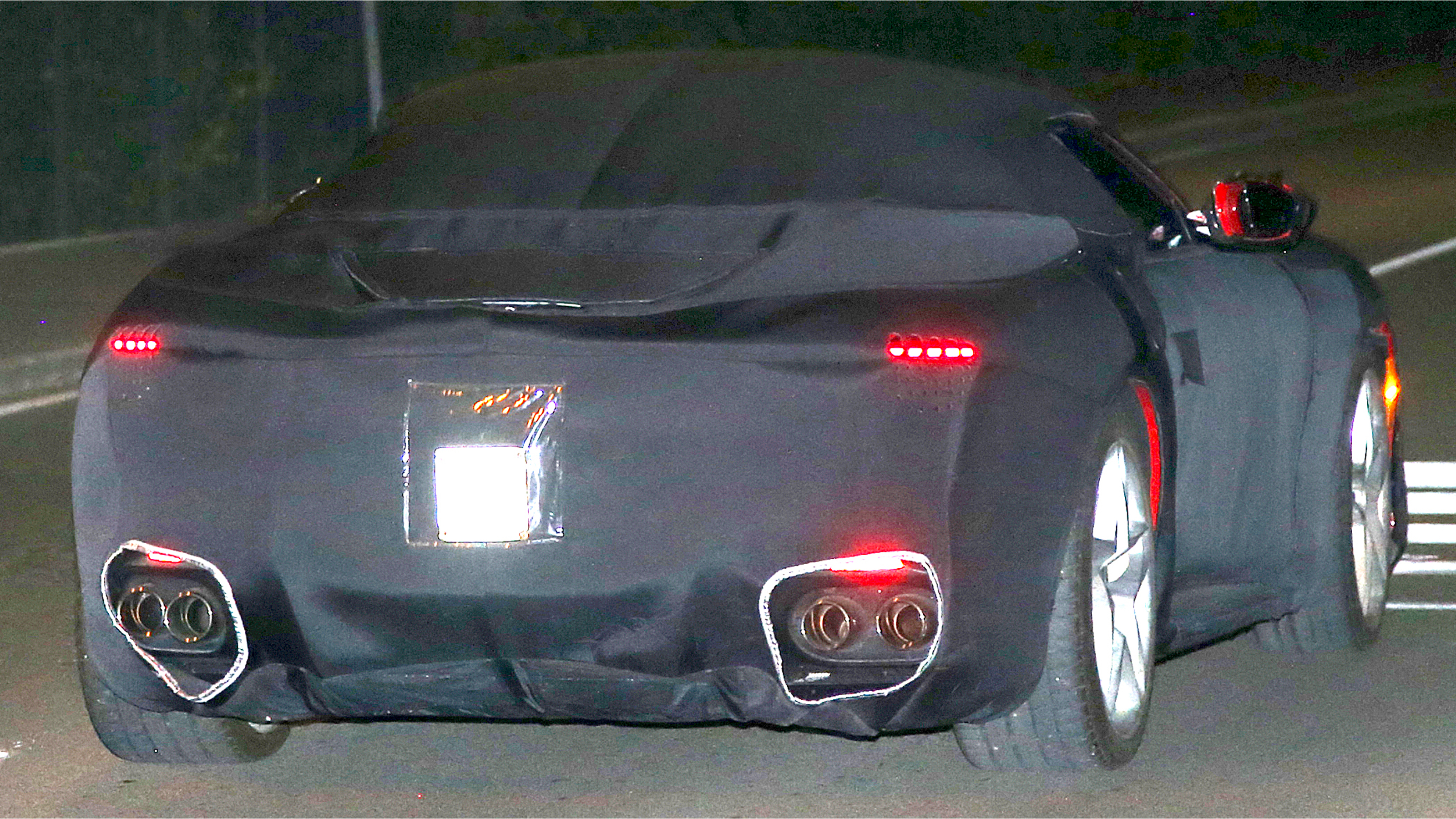 Ferrari Roma Spider (camouflaged) - rear
