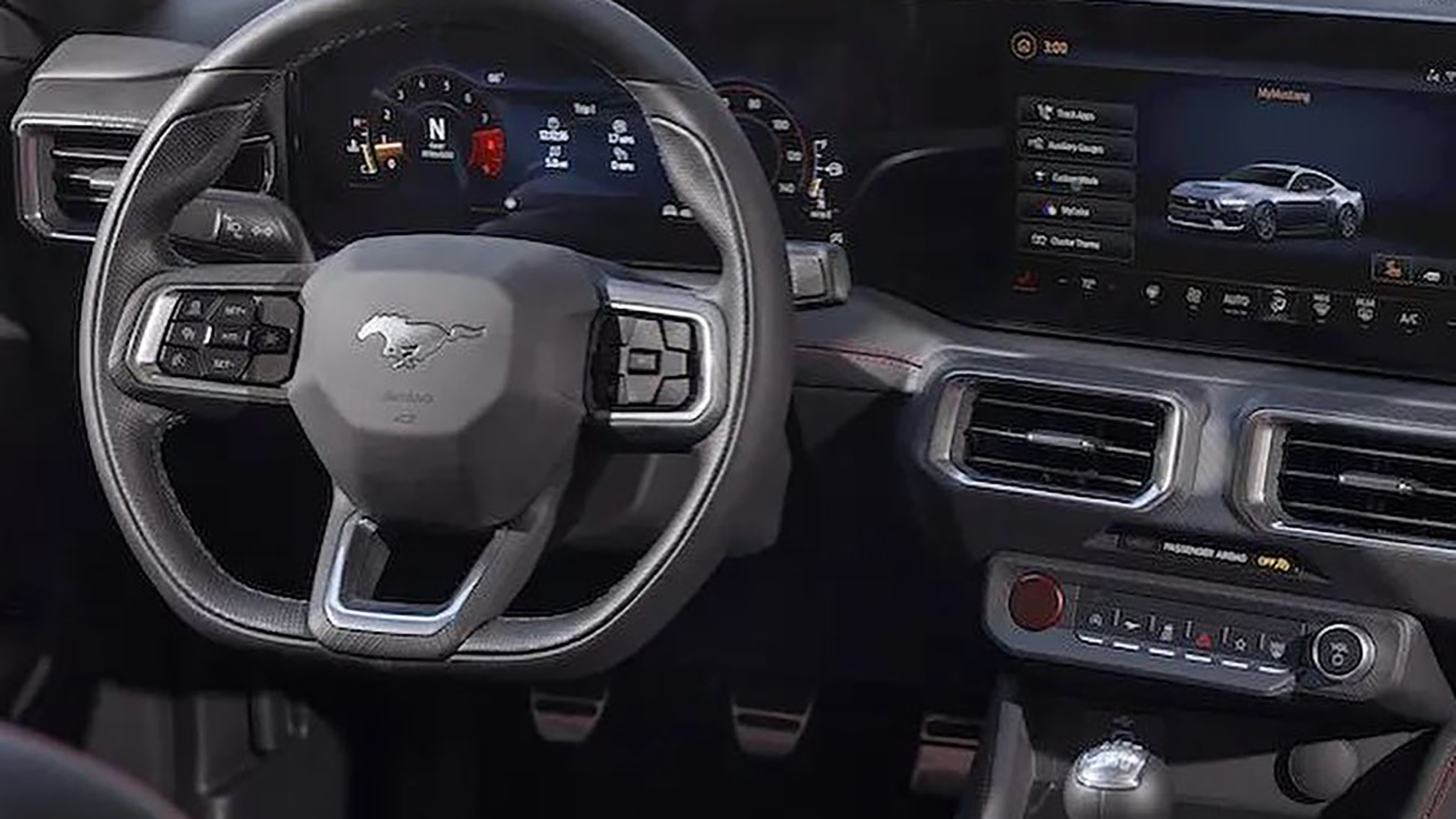 Ford Mustang interior leaked