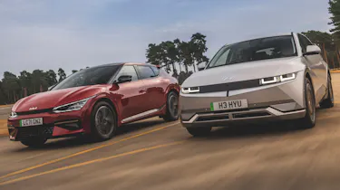 Hyundai Ioniq 5 and Kia EV6 - front tracking
