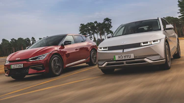 Hyundai Ioniq 5 and Kia EV6 - front tracking