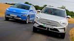 MG ZS EV and Hyundai Kona N - front tracking