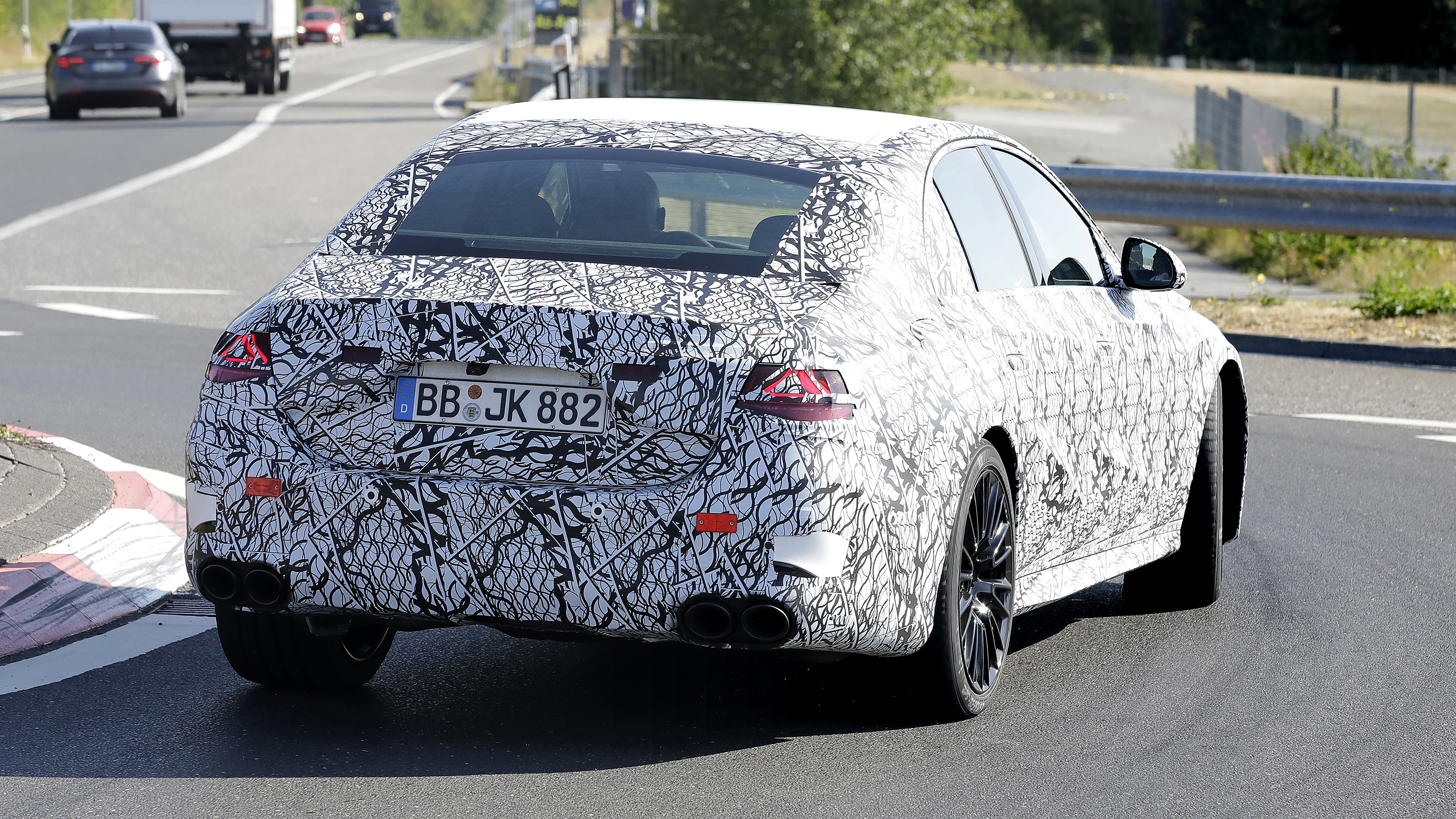 Mercedes E 53 spy - rear