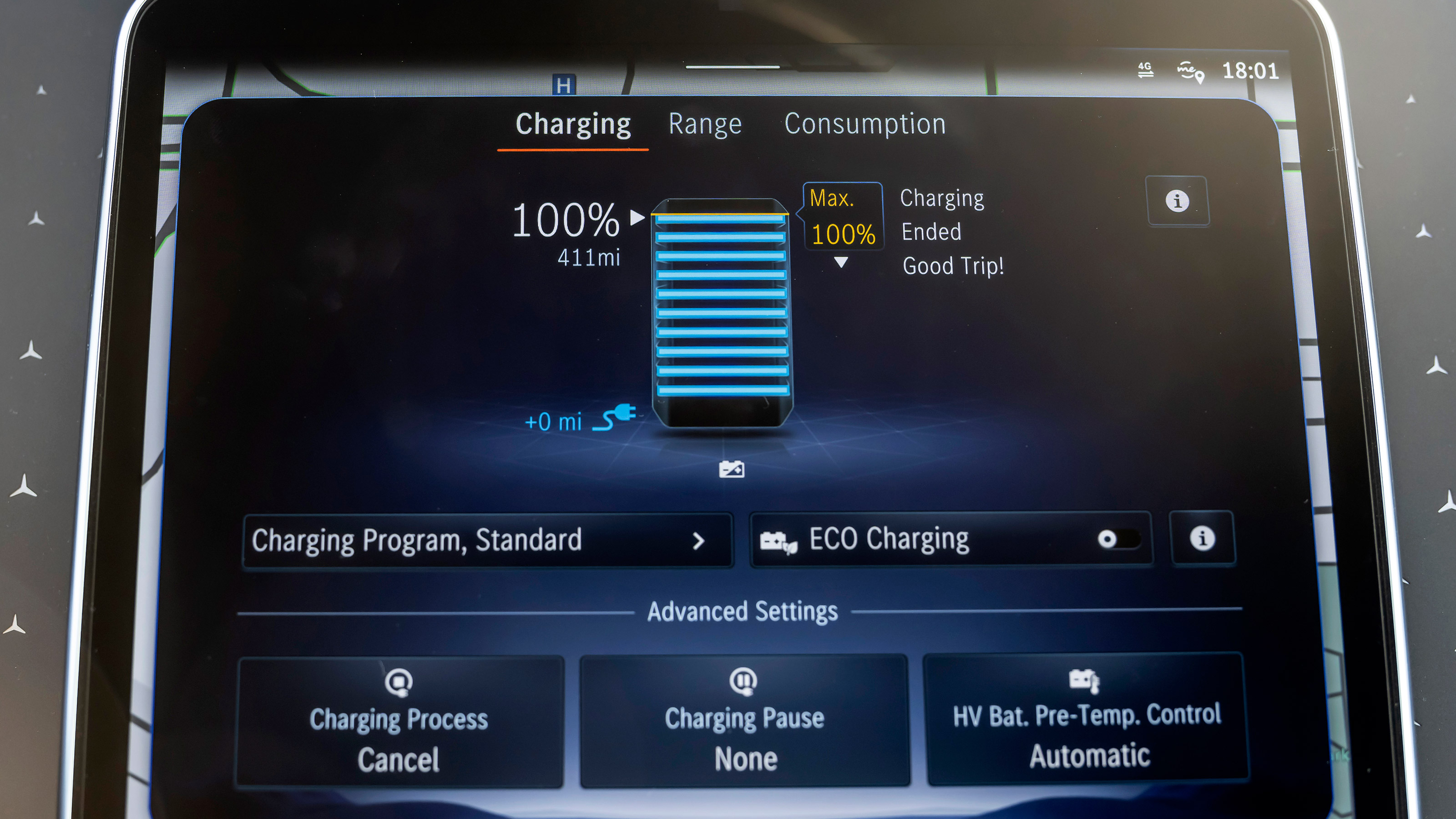 Mercedes EQS SUV - screen
