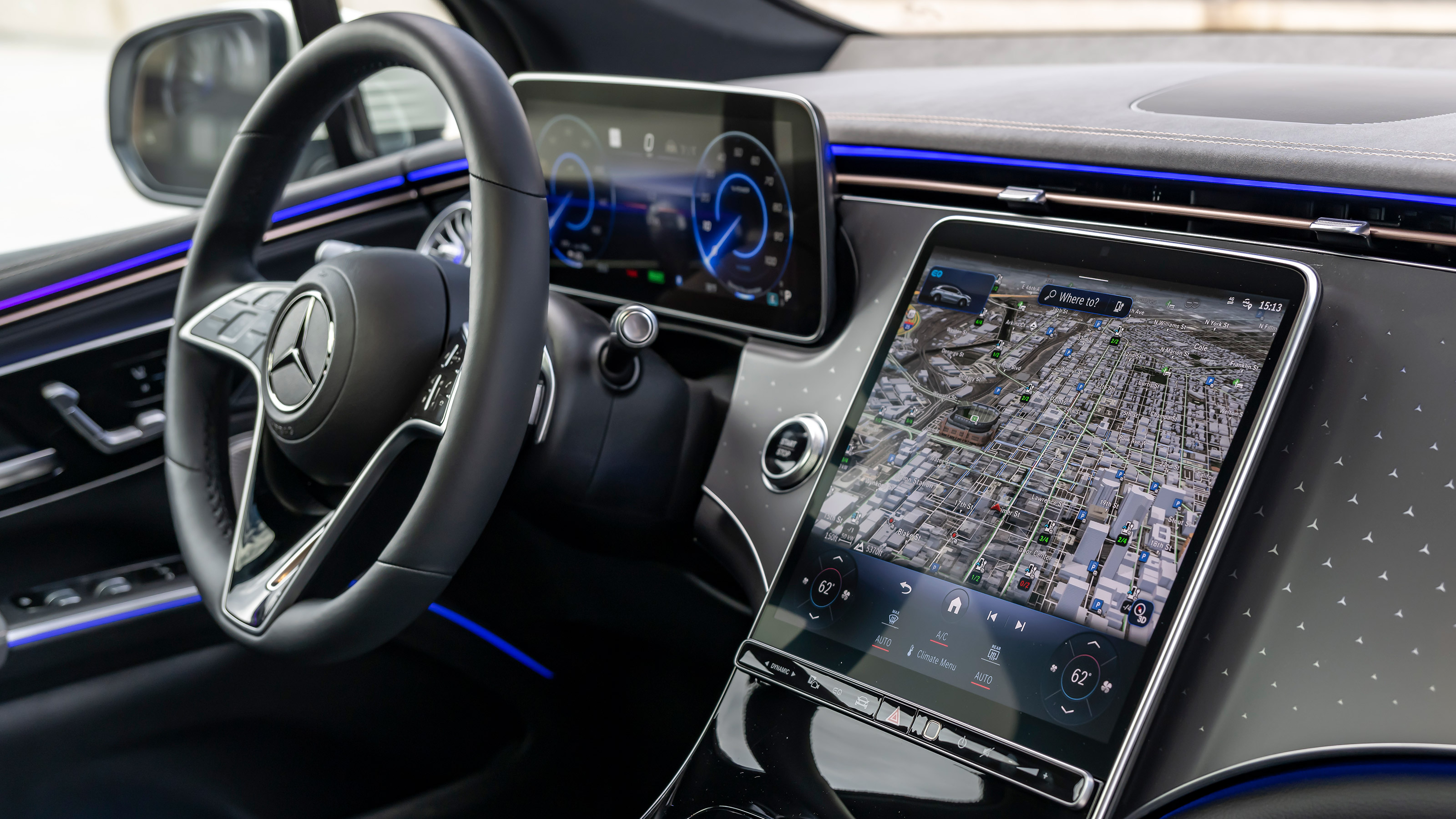 Mercedes EQS SUV - cabin