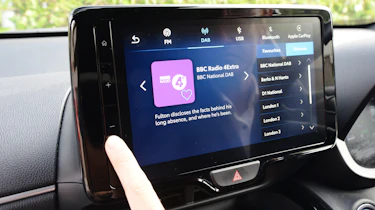 Toyota Yaris Cross final report - infotainment screen